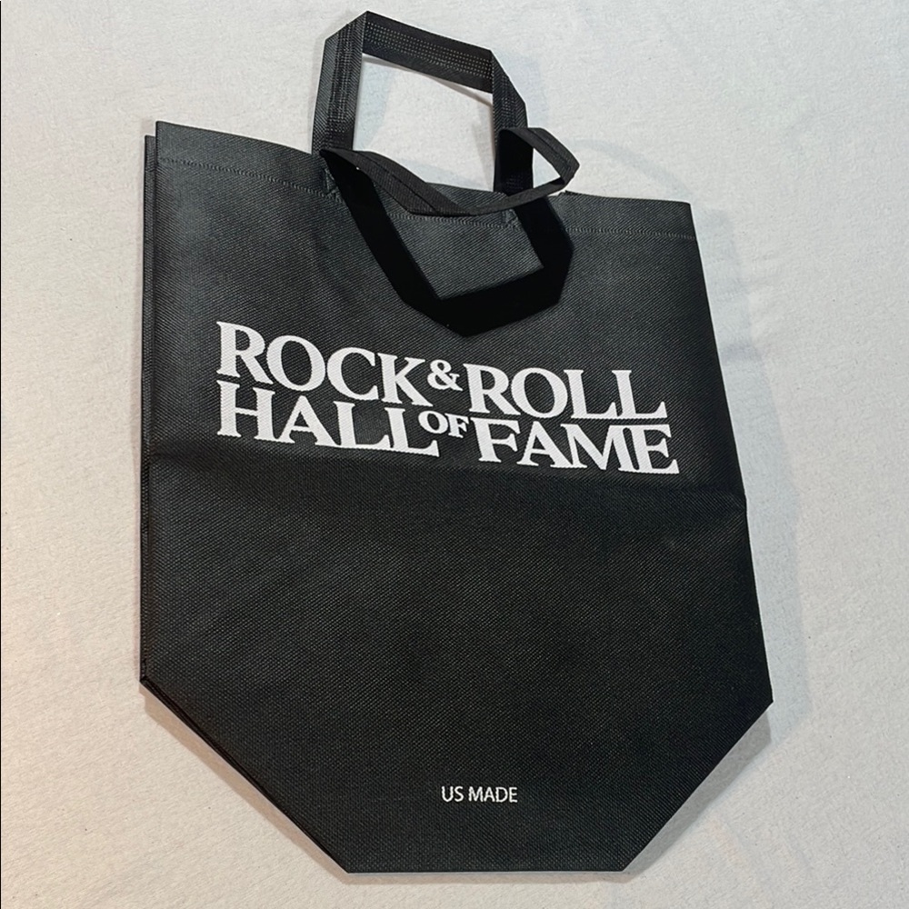 New Rock & Roll Black Tote Bag from Cleveland Ohio 13 x 7 - Picture 11 of 11